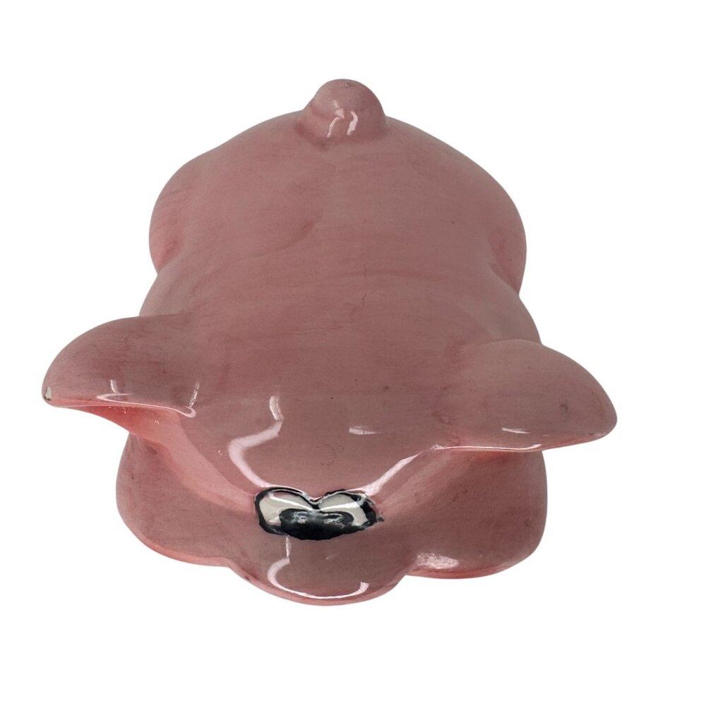 Vintage 1950's Pink Piggy Pig Kitchen Sponge Holder 3" Retro Whimsical - Picture 6 of 8